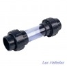 Transparent tube with fittings