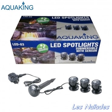 Set de 3 projecteurs LED AquaKing 03