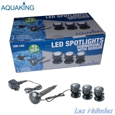 Set de 3 projecteurs LED AquaKing 103