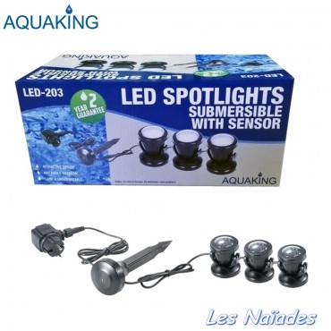 Set de 3 projecteurs LED AquaKing 203